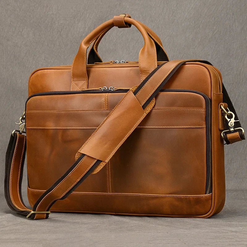 Genuine Leather Briefcase - Fave Carry | Elegance Wherever You Go