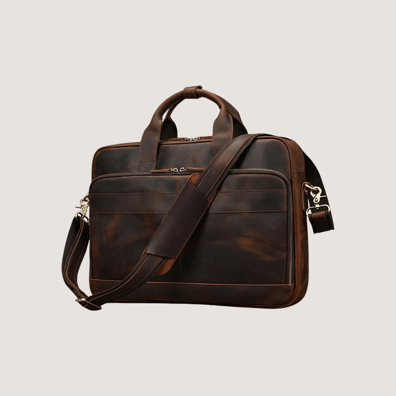 Genuine Leather Briefcase - Fave Carry | Elegance Wherever You Go