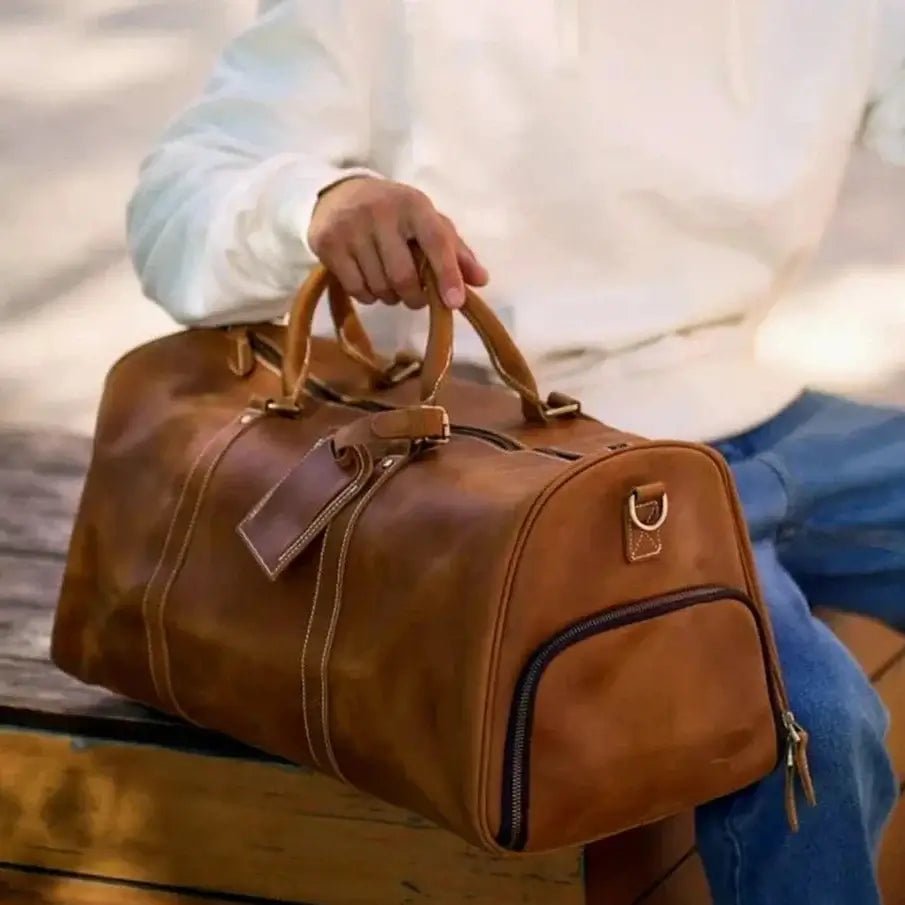 Retro Leather Travel Bag - Fave Carry | Elegance Wherever You Go